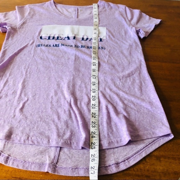 TekGear DryTek Activewear T-shirt, ‘Cheat day’, size small - Picture 6 of 13